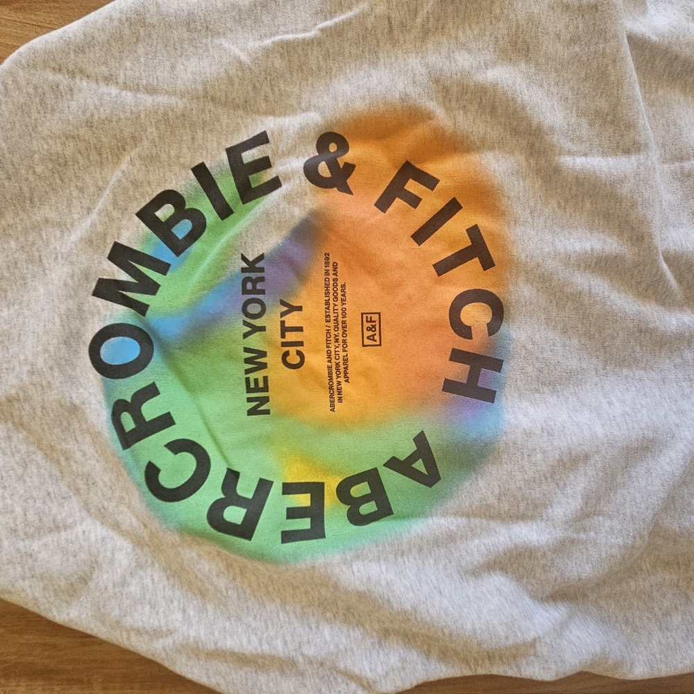 Abercrombie Kids Light Gray Hoodie - Picture 2 of 3